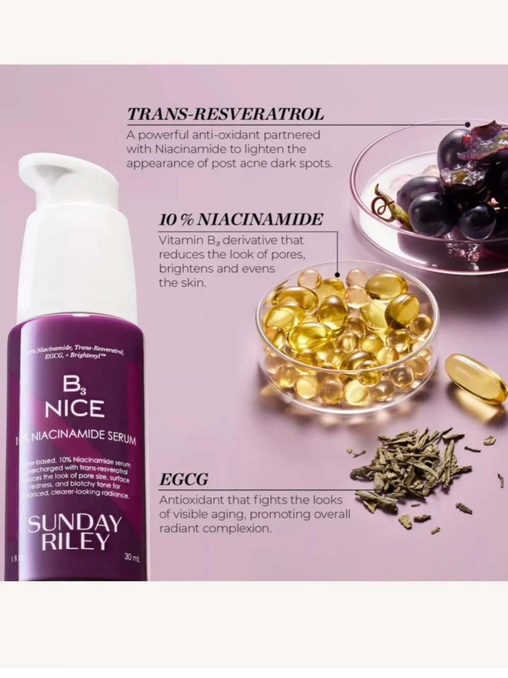Sunday Riley brightening niacinamide